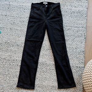 Classic Black Straight Leg Jeans for Women